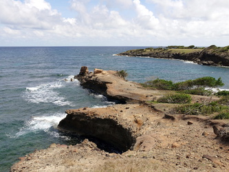 Meerblick am Crochu Harbour