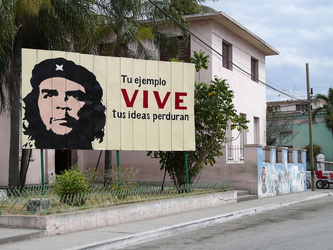 Plakatwand mit Che