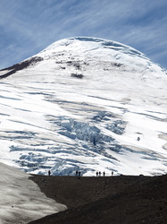 Gletscher auf dem Osorno-Vulkan