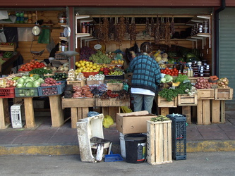 Gemüsestand in Puerto Montt