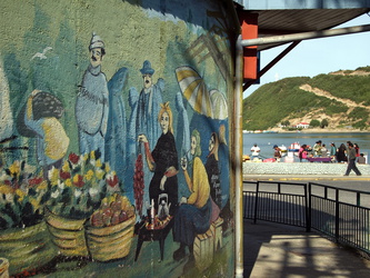Puerto Montt - Wandmalerei am Hafen