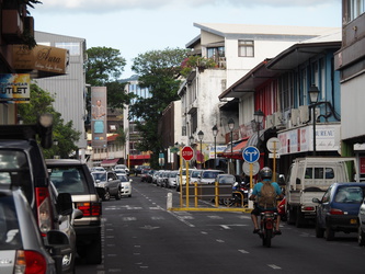 Straßenszene in Papeete