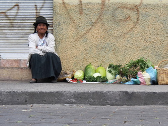 Gemüseverkauf am Straßenrand