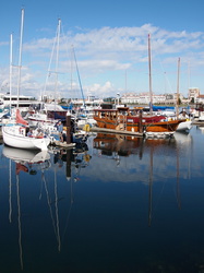 Boote im Hafen von Victoria