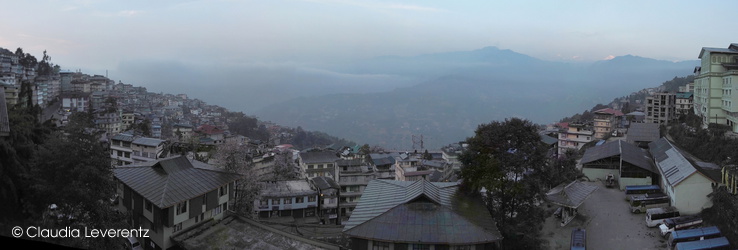 Panoramablick über Gangtok