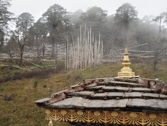 Detail an einer der 108 Stupas