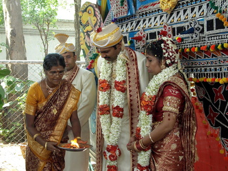 Hochzeitszeremonie im Kapaleeshwarar-Tempel