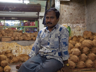 Kokosnuss-Verkäufer