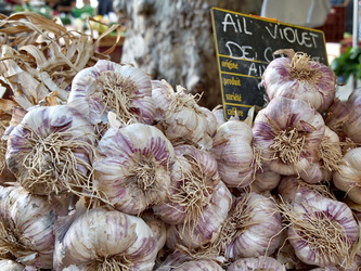 Knoblach auf dem Markt