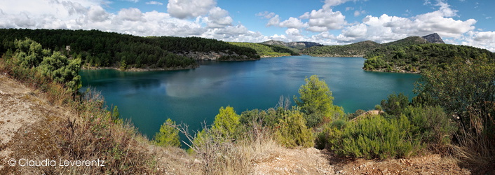 Panoramablick über den Lac de Bimont