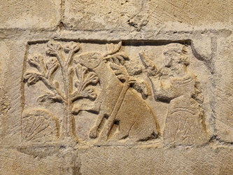 Wand in der Kirche Notre-Dame-de-Salagon