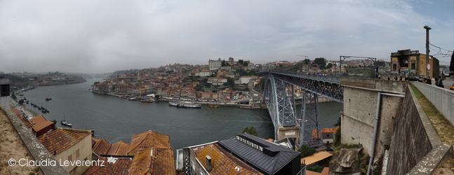 Panoramablick am Douro auf Porto