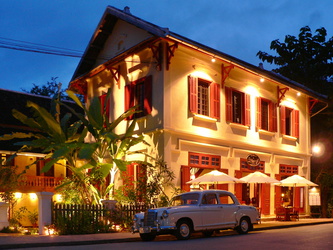 Luang Prabang - stilvolles Haus in der Sisavangvong-Road