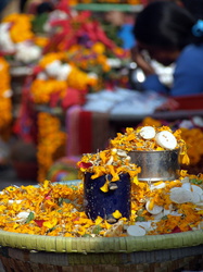 Opfergaben für das Haribodhini Ekadasi-Fest
