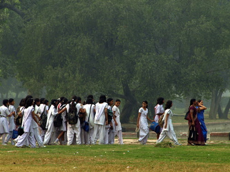 Auf dem Weg zum India Gate