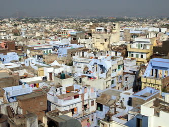 Blick auf die Dächer von Udaipur