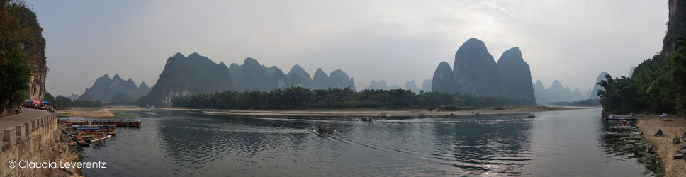 Panoramablick am Li-Fluss