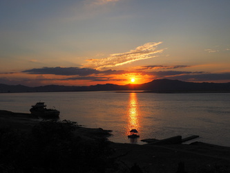 Sonnenuntergang am Irrawaddy