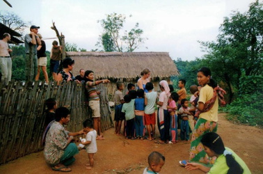 Kinder im Lahu-Dorf
