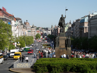 Blick über den Wenzelsplatz