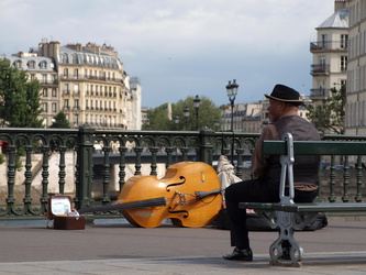 Musiker an der Seine