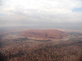 Uluru aus der Vogelperspektive