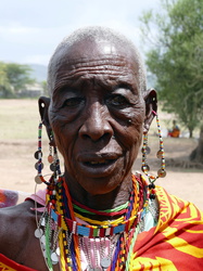 Alte Masai-Frau 