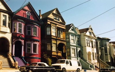 San Francisco - Victorianische Häuser