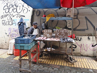 Valparaiso - Fischverkauf an Straßenrand