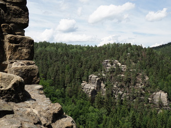 Oybin - Ausblick von der Burg