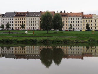 Görlitz - Renovierte Wohnhäuser an der Neiße