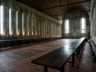 Le Mont-Saint-Michel - Abtei - Mönchsrefektorium