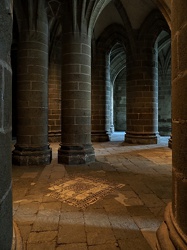 Le Mont-Saint-Michel - Abtei - Krypta der dicken Pfeiler