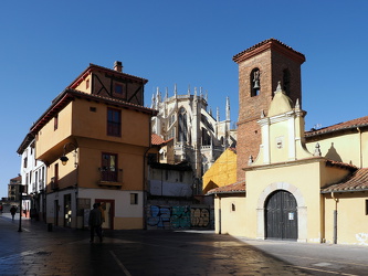 Leon - Erster Blick auf die Kathedrale